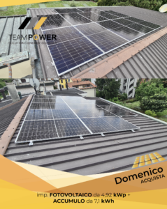 Teampower Monza, fotovoltaico